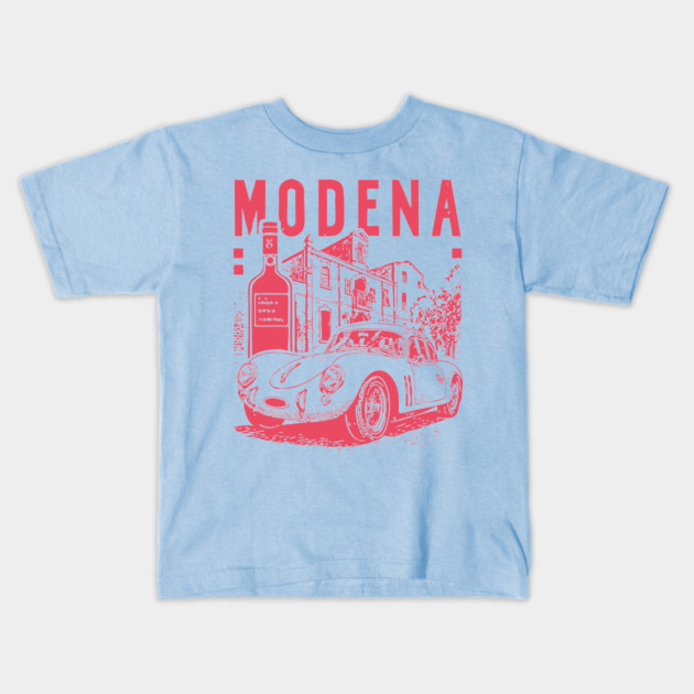 Modena Italy - Vintage Graphic Travel Poster Kids T-Shirt by TuncGK