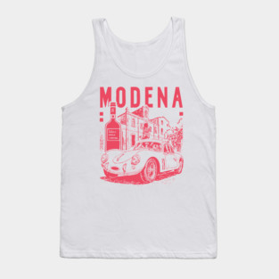 Modena Italy - Vintage Graphic Travel Poster Tank Top