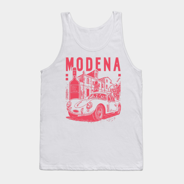 Modena Italy - Vintage Graphic Travel Poster Tank Top by TuncGK