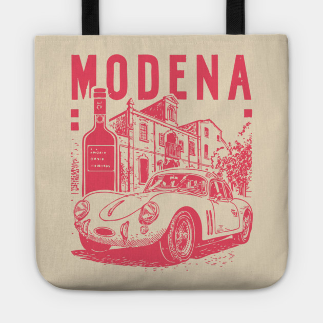 Modena Italy - Vintage Graphic Travel Poster Tote by TuncGK