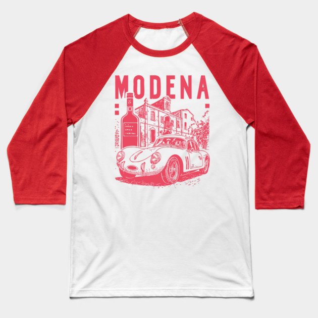 Modena Italy - Vintage Graphic Travel Poster Baseball T-Shirt by TuncGK