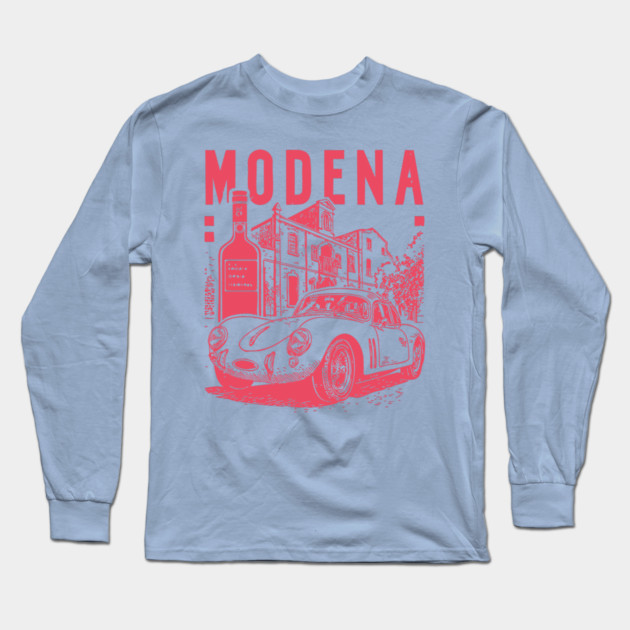 Modena Italy - Vintage Graphic Travel Poster Long Sleeve T-Shirt by TuncGK