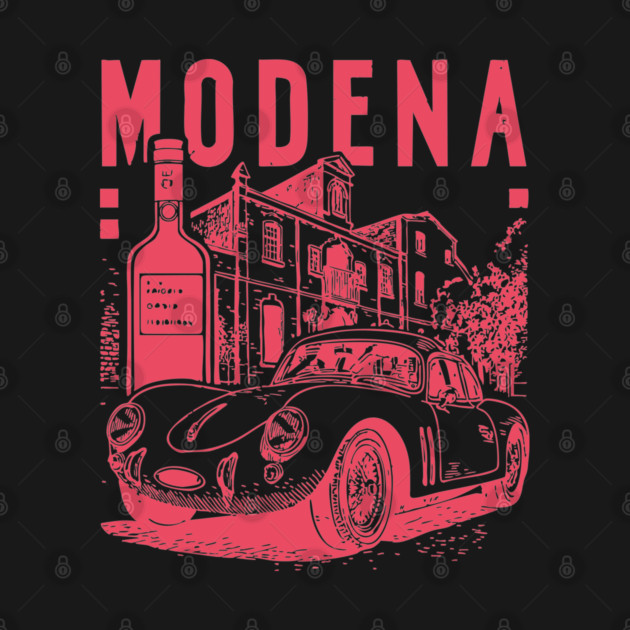 Modena Italy - Vintage Graphic Travel Poster by TuncGK