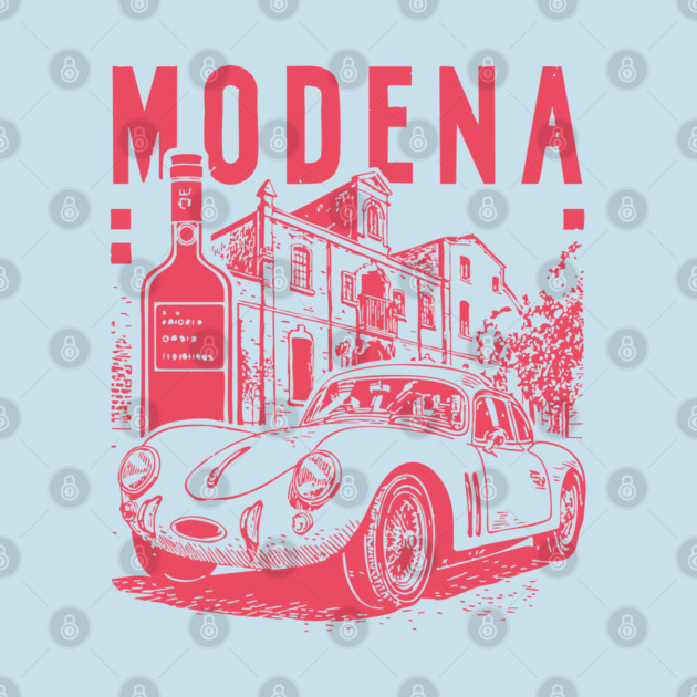 Modena Italy - Vintage Graphic Travel Poster by TuncGK