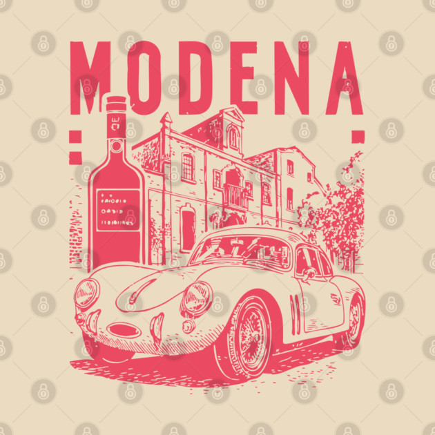 Modena Italy - Vintage Graphic Travel Poster by TuncGK
