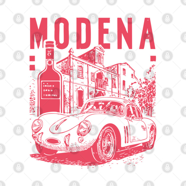 Modena Italy - Vintage Graphic Travel Poster by TuncGK