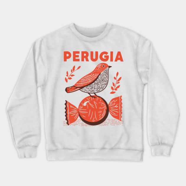 Perugia Italy Vintage Travel Design Crewneck Sweatshirt by TuncGK