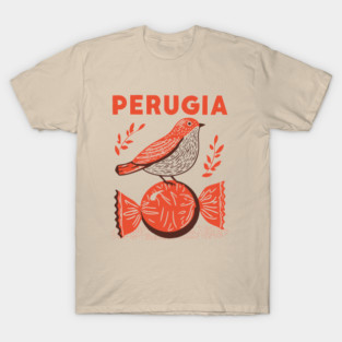 Perugia Italy Vintage Travel Design T-Shirt