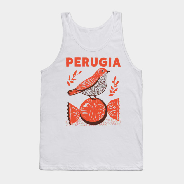 Perugia Italy Vintage Travel Design Tank Top by TuncGK