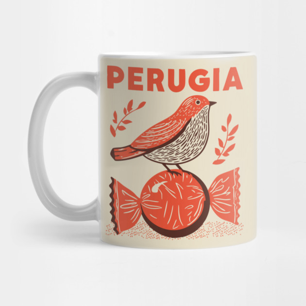 Perugia Italy Vintage Travel Design by TuncGK
