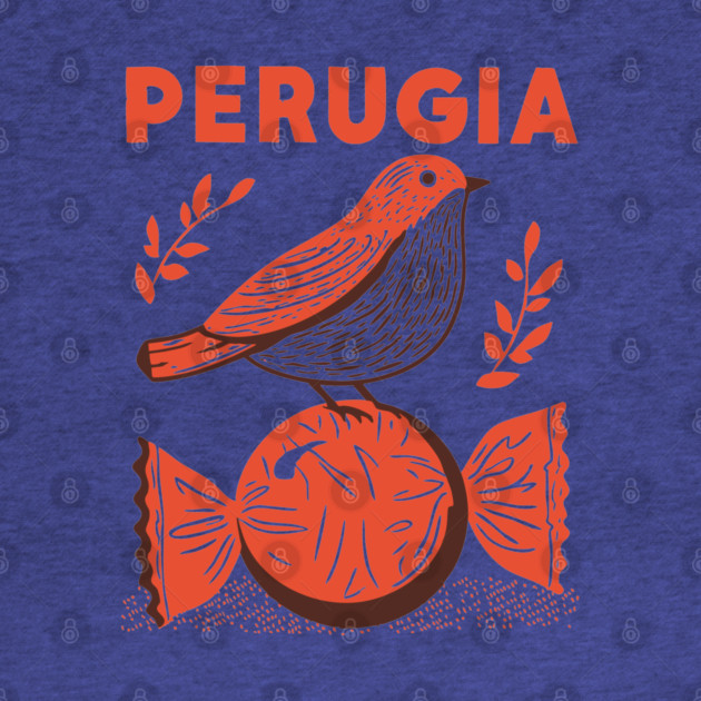 Perugia Italy Vintage Travel Design by TuncGK