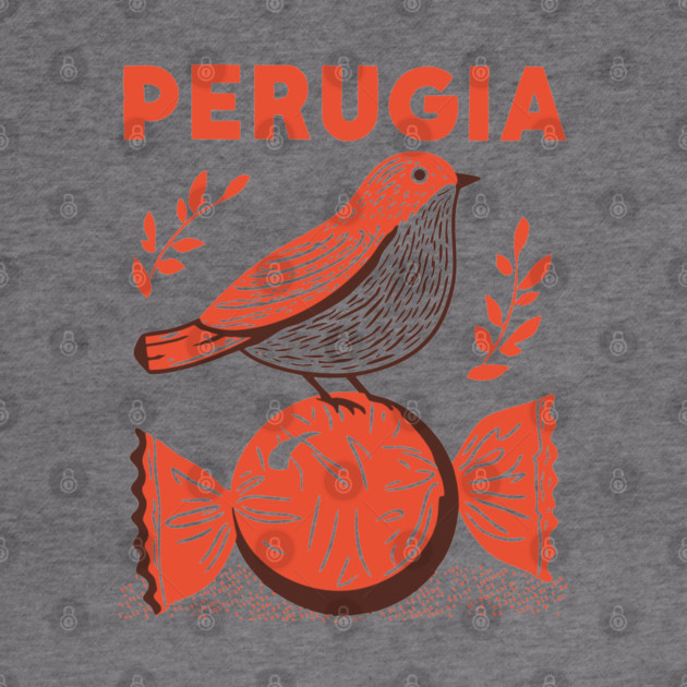 Perugia Italy Vintage Travel Design by TuncGK
