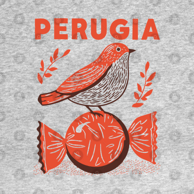 Perugia Italy Vintage Travel Design by TuncGK