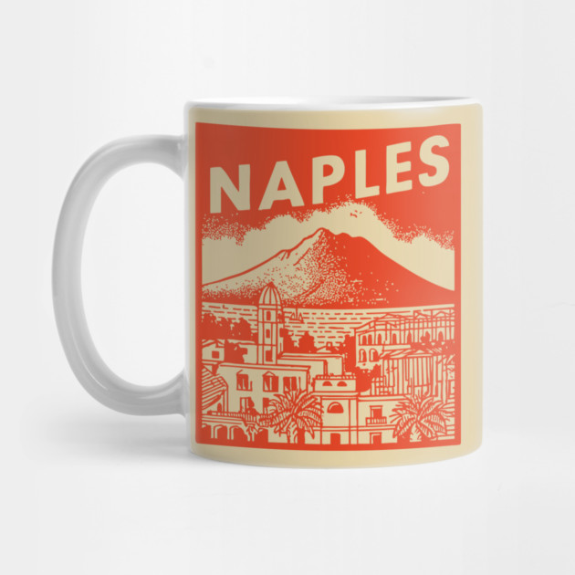 Naples Italy - Vintage Graphic Travel Poster by TuncGK