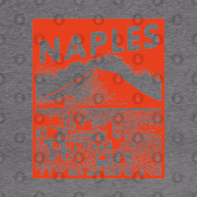 Naples Italy - Vintage Graphic Travel Poster by TuncGK