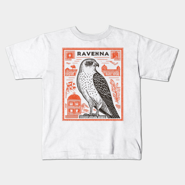 Ravenna Italy Vintage Travel Design Kids T-Shirt by TuncGK