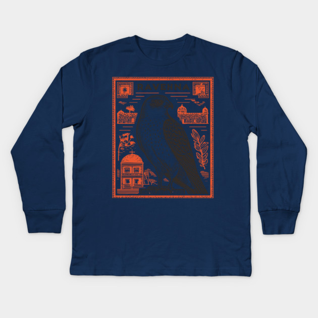 Ravenna Italy Vintage Travel Design Kids Long Sleeve T-Shirt by TuncGK