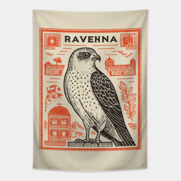 Ravenna Italy Vintage Travel Design Tapestry by TuncGK