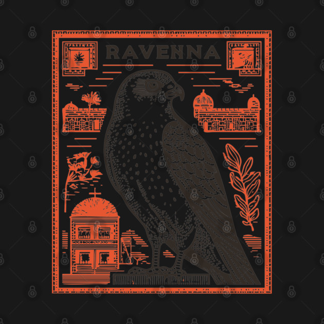 Ravenna Italy Vintage Travel Design by TuncGK