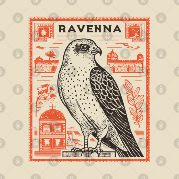 Ravenna Italy Vintage Travel Design by TuncGK