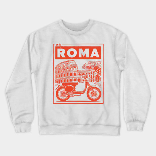 Rome Italy Vintage Travel Design Crewneck Sweatshirt by TuncGK