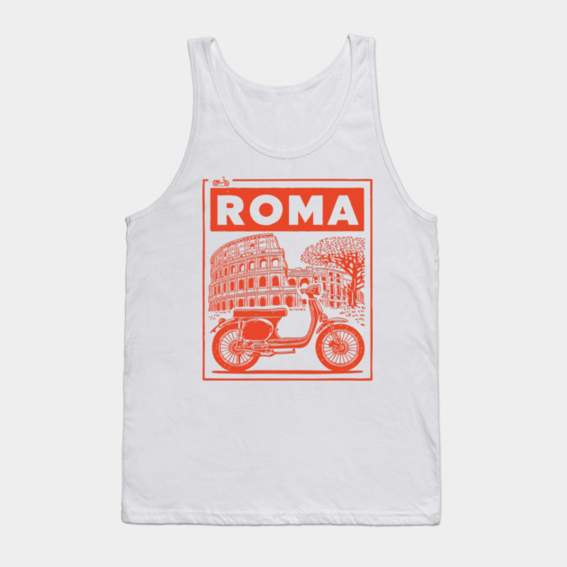 Rome Italy Vintage Travel Design Tank Top by TuncGK