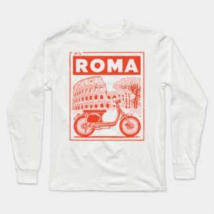 Rome Italy Vintage Travel Design Long Sleeve T-Shirt