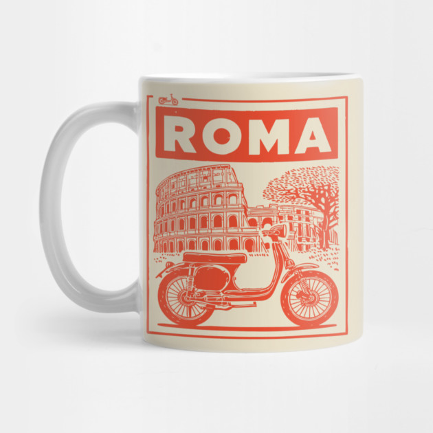 Rome Italy Vintage Travel Design by TuncGK