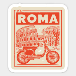Rome Italy Vintage Travel Design Magnet