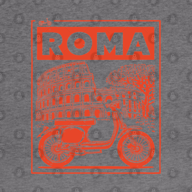 Rome Italy Vintage Travel Design by TuncGK