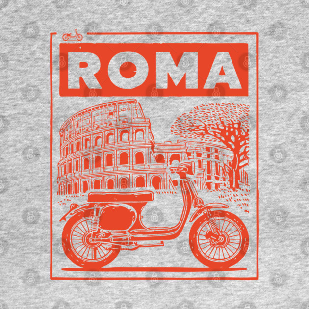 Rome Italy Vintage Travel Design by TuncGK