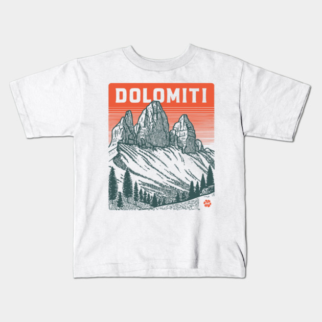 The Dolomites Italy - Dramatic Mountain Landscape Kids T-Shirt by TuncGK