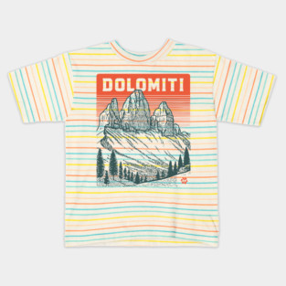 The Dolomites Italy - Dramatic Mountain Landscape Kids T-Shirt