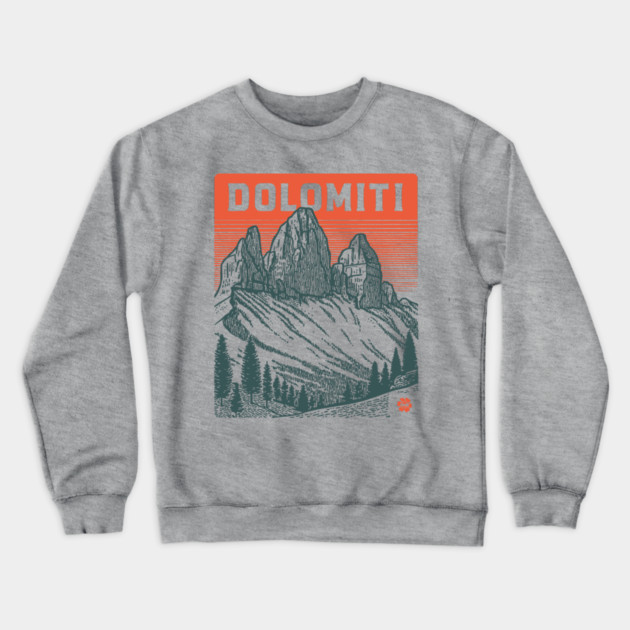 The Dolomites Italy - Dramatic Mountain Landscape Crewneck Sweatshirt by TuncGK