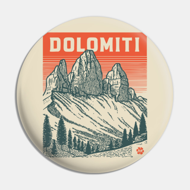The Dolomites Italy - Dramatic Mountain Landscape Pin by TuncGK