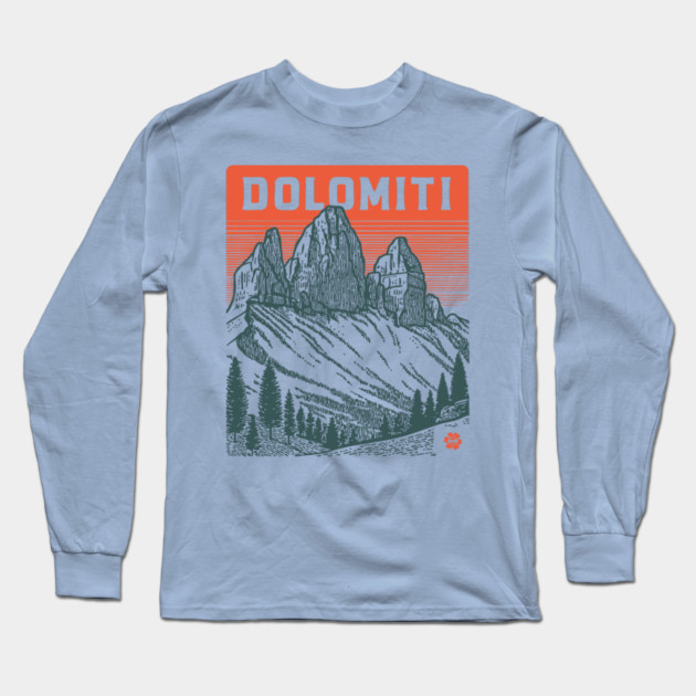 The Dolomites Italy - Dramatic Mountain Landscape Long Sleeve T-Shirt by TuncGK