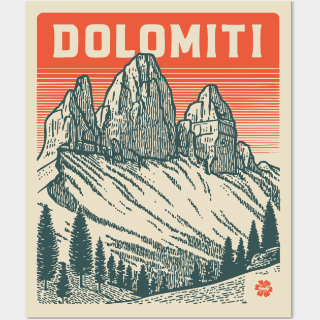 The Dolomites Italy - Dramatic Mountain Landscape Wall Art by TuncGK