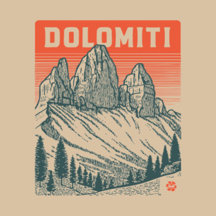 The Dolomites Italy - Dramatic Mountain Landscape T-Shirt