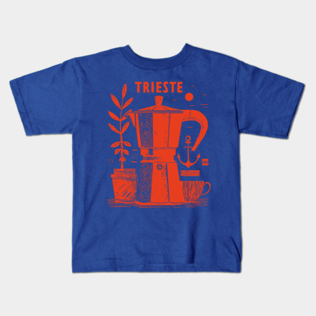 Trieste Italy Vintage Travel Design Kids T-Shirt by TuncGK