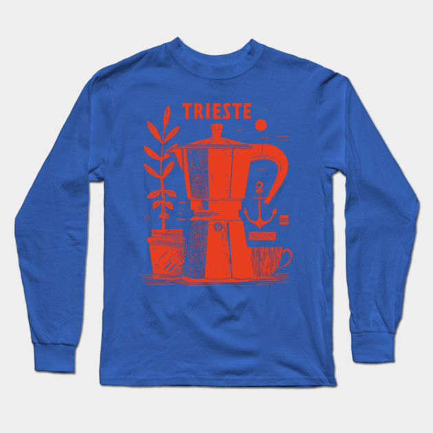 Trieste Italy Vintage Travel Design Long Sleeve T-Shirt by TuncGK