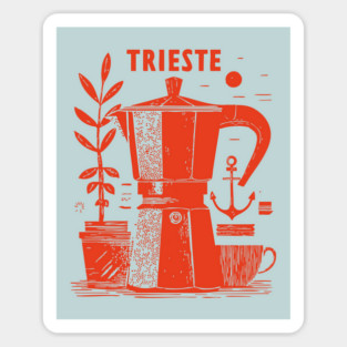 Trieste Italy Vintage Travel Design Sticker