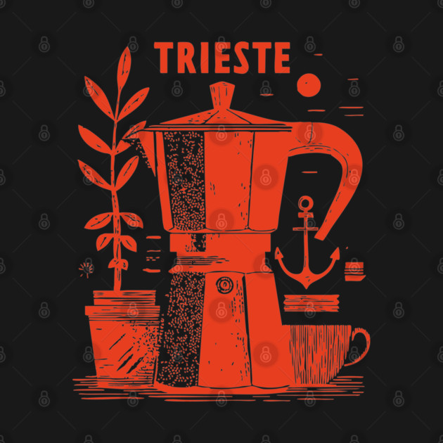 Trieste Italy Vintage Travel Design by TuncGK