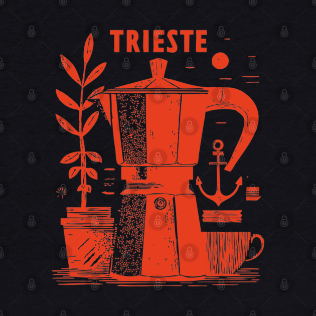 Trieste Italy Vintage Travel Design by TuncGK