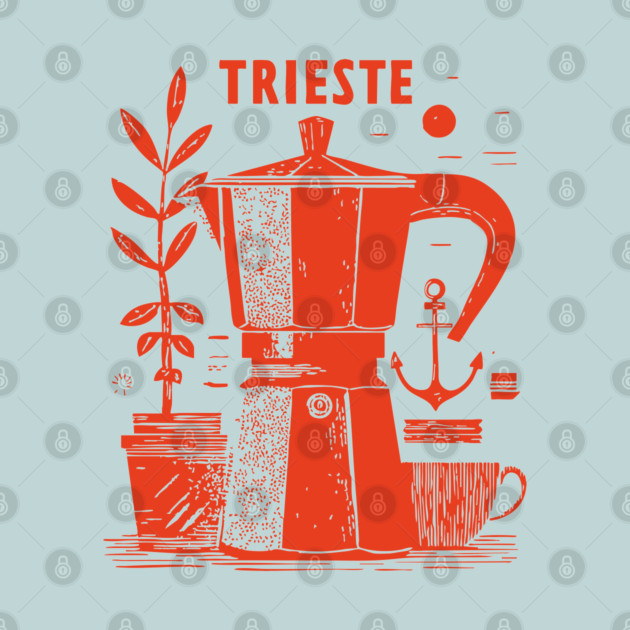 Trieste Italy Vintage Travel Design by TuncGK