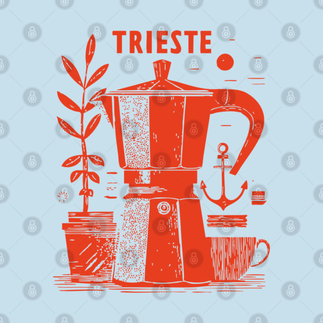 Trieste Italy Vintage Travel Design by TuncGK