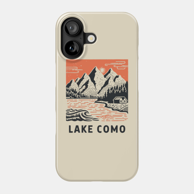 Lake Como Italy - Dramatic Lakeside Nightscape Phone Case by TuncGK