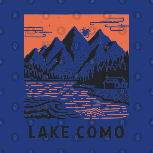 Lake Como Italy - Dramatic Lakeside Nightscape by TuncGK