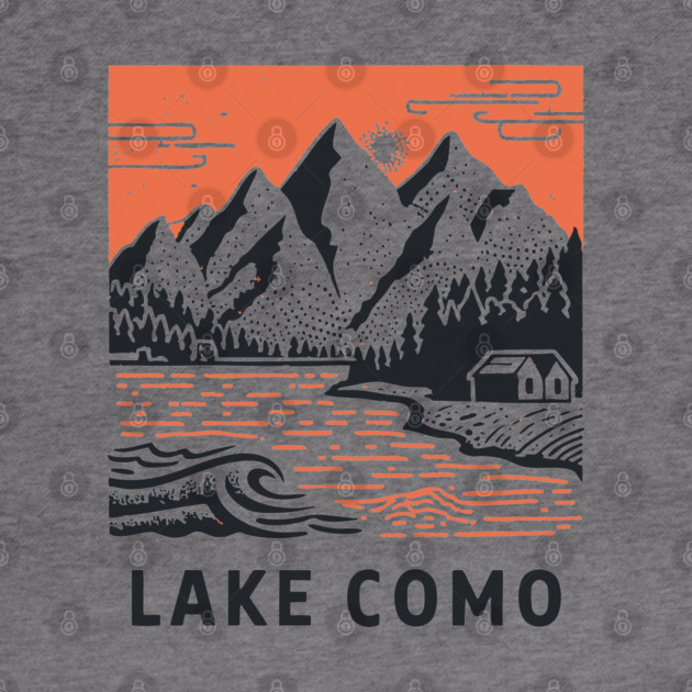 Lake Como Italy - Dramatic Lakeside Nightscape by TuncGK