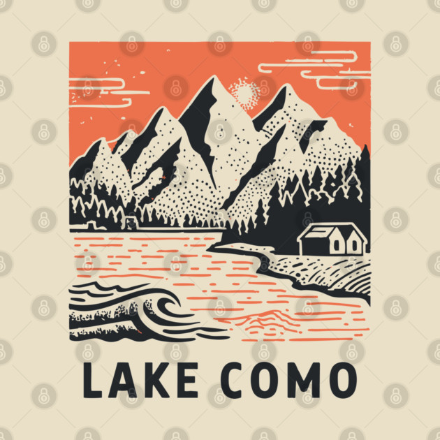 Lake Como Italy - Dramatic Lakeside Nightscape by TuncGK