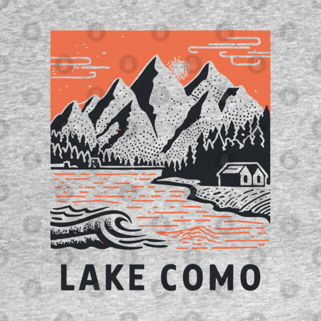 Lake Como Italy - Dramatic Lakeside Nightscape by TuncGK